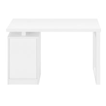 Load image into Gallery viewer, 47" White Computer Desk With Three Drawers
