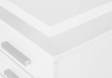 Load image into Gallery viewer, 47" White Computer Desk With Three Drawers
