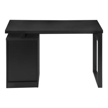 Load image into Gallery viewer, 47" Black Computer Desk With Three Drawers
