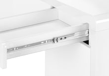 Load image into Gallery viewer, 60" White Computer Desk With Two Drawers
