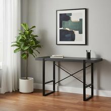 Load image into Gallery viewer, 49" Gray and Black Computer Desk
