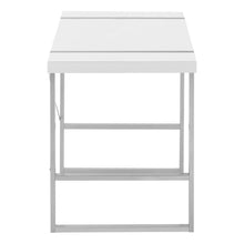 Load image into Gallery viewer, 49" White and Gray Computer Desk
