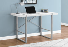 Load image into Gallery viewer, 49" White and Gray Computer Desk

