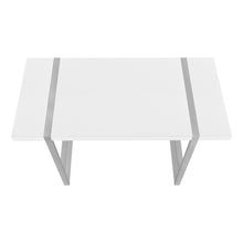 Load image into Gallery viewer, 49" White and Gray Computer Desk
