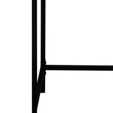 Load image into Gallery viewer, 47" White and Black Wood and Metal H-Shape Computer Desk With Two Drawers
