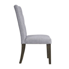 Load image into Gallery viewer, Tufted Fabric Dining Side Chairs (Set of 2) - Gray
