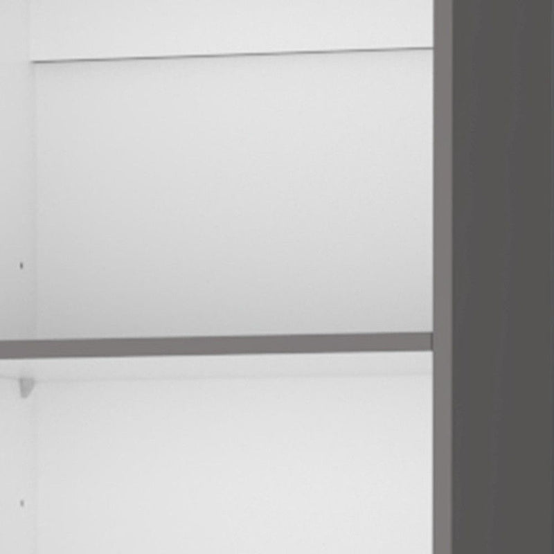 Five Tier Bookcase (546196) - Gray / White