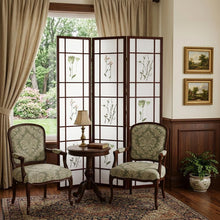 Load image into Gallery viewer, Folding Three Panel Screen Room Divider (469137) - Brown
