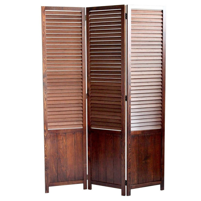 47" x 67" Wood Screen - Brown