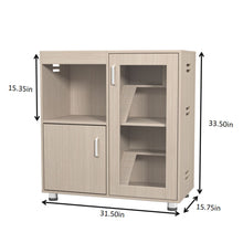 Load image into Gallery viewer, 4 Tier Hamster Cage With Acrylic Windows And Storage Cabinet
