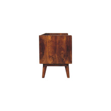 Load image into Gallery viewer, Solid Wood Enclosed Open Storage TV Stand (719182) - Brown
