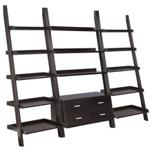 Load image into Gallery viewer, Blackburn - 3 Piece Ladder Bookshelf Set With Modular Design - Cappuccino
