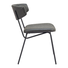 Load image into Gallery viewer, Faux Leather Open Back Dining Side Chairs (Set of 2) - Black
