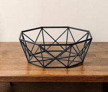 Load image into Gallery viewer, Geometric Decorative Bowl - Black
