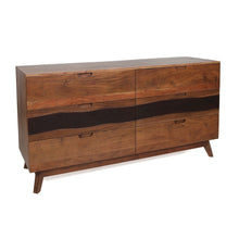 Load image into Gallery viewer, Sierra 6 Drawer Sideboard, Wood Credenza / Cabinets / Chests / Nightstands - Natural Wood / Brown

