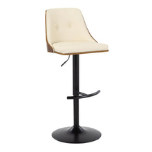 Load image into Gallery viewer, Gianna - Mid Century Modern Adjustable Barstool, Swivel With Rounded T Footrest (Set of 2)
