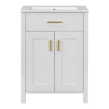 Load image into Gallery viewer, Bathroom Vanity Combo With Ceramic Sink, Luxurious Space-Saving Vanity, 2 Soft Close Doors
