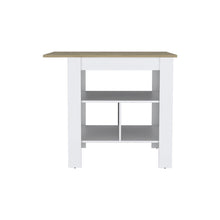 Load image into Gallery viewer, 35" Wood Kitchen Island With Storage - White
