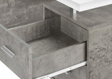 Load image into Gallery viewer, 60" White and Gray Computer Desk With Three Drawers

