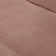 Load image into Gallery viewer, 45" Blush And Brown Upholstered Velvet Bench
