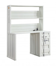 Load image into Gallery viewer, 47" White Metal Writing Desk
