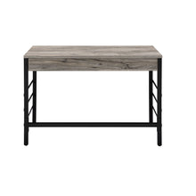 Load image into Gallery viewer, 42" Brown and Black Writing Desk With Two Drawers
