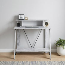 Load image into Gallery viewer, 32" Antiqued White Writing Desk
