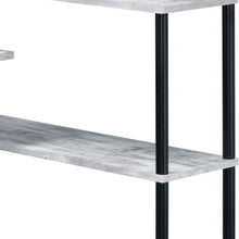 Load image into Gallery viewer, 39" Antiqued White L Shape Writing Desk
