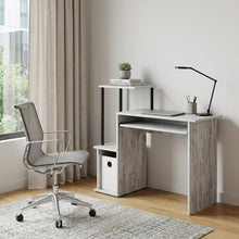 Load image into Gallery viewer, 37" Antiqued White Computer Desk
