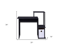 Load image into Gallery viewer, 37" Black Computer Desk
