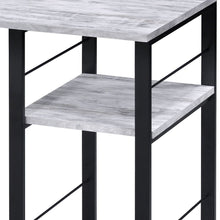 Load image into Gallery viewer, 47" Antiqued White and Black Writing Desk
