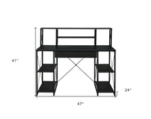 Load image into Gallery viewer, 47" Black Computer Desk
