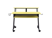 Load image into Gallery viewer, 47" Yellow and Black Computer Desk
