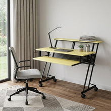 Load image into Gallery viewer, 47" Yellow and Black Computer Desk
