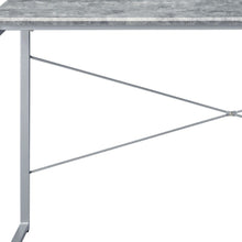 Load image into Gallery viewer, 47" Gray and Black Writing Desk
