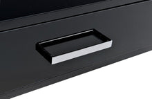 Load image into Gallery viewer, 54" Black and Silver Writing Desk With Two Drawers
