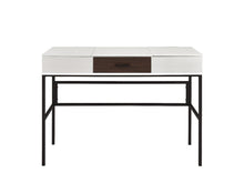 Load image into Gallery viewer, 42" White and Black Writing Desk
