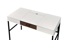 Load image into Gallery viewer, 42" White and Black Writing Desk

