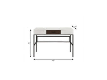 Load image into Gallery viewer, 42" White and Black Writing Desk
