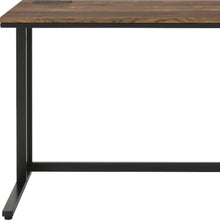 Load image into Gallery viewer, 47" Brown and Black Writing Desk
