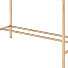 Load image into Gallery viewer, 42" Navy Blue and Gold Writing Desk
