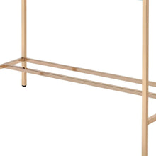 Load image into Gallery viewer, 42" Baby Blue and Gold Writing Desk
