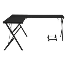Load image into Gallery viewer, 62" Black L Shape Computer Desk
