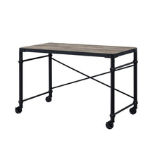 Load image into Gallery viewer, 47" Brown and Black Writing Desk
