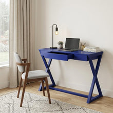 Load image into Gallery viewer, 42" Blue Writing Desk
