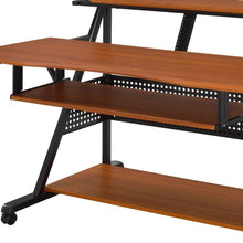 Load image into Gallery viewer, 67" Brown and Black Music Desk
