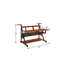 Load image into Gallery viewer, 67" Brown and Black Music Desk
