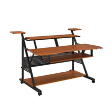 Load image into Gallery viewer, 67" Brown and Black Music Desk
