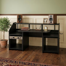 Load image into Gallery viewer, 71" Black Music Desk
