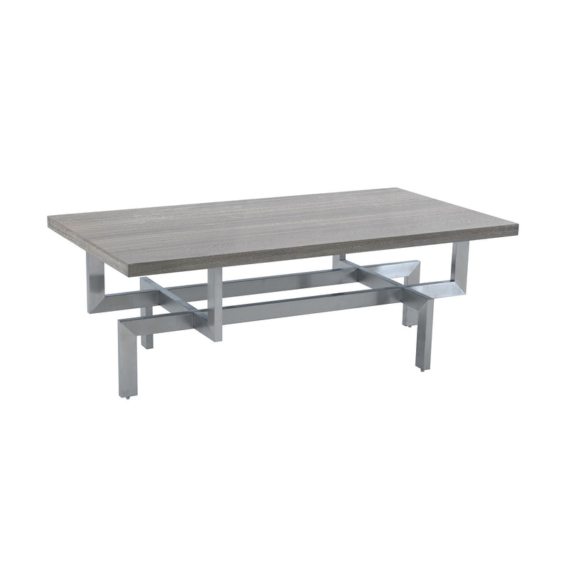 Stainless Steel Coffee Table - Gray And Silver